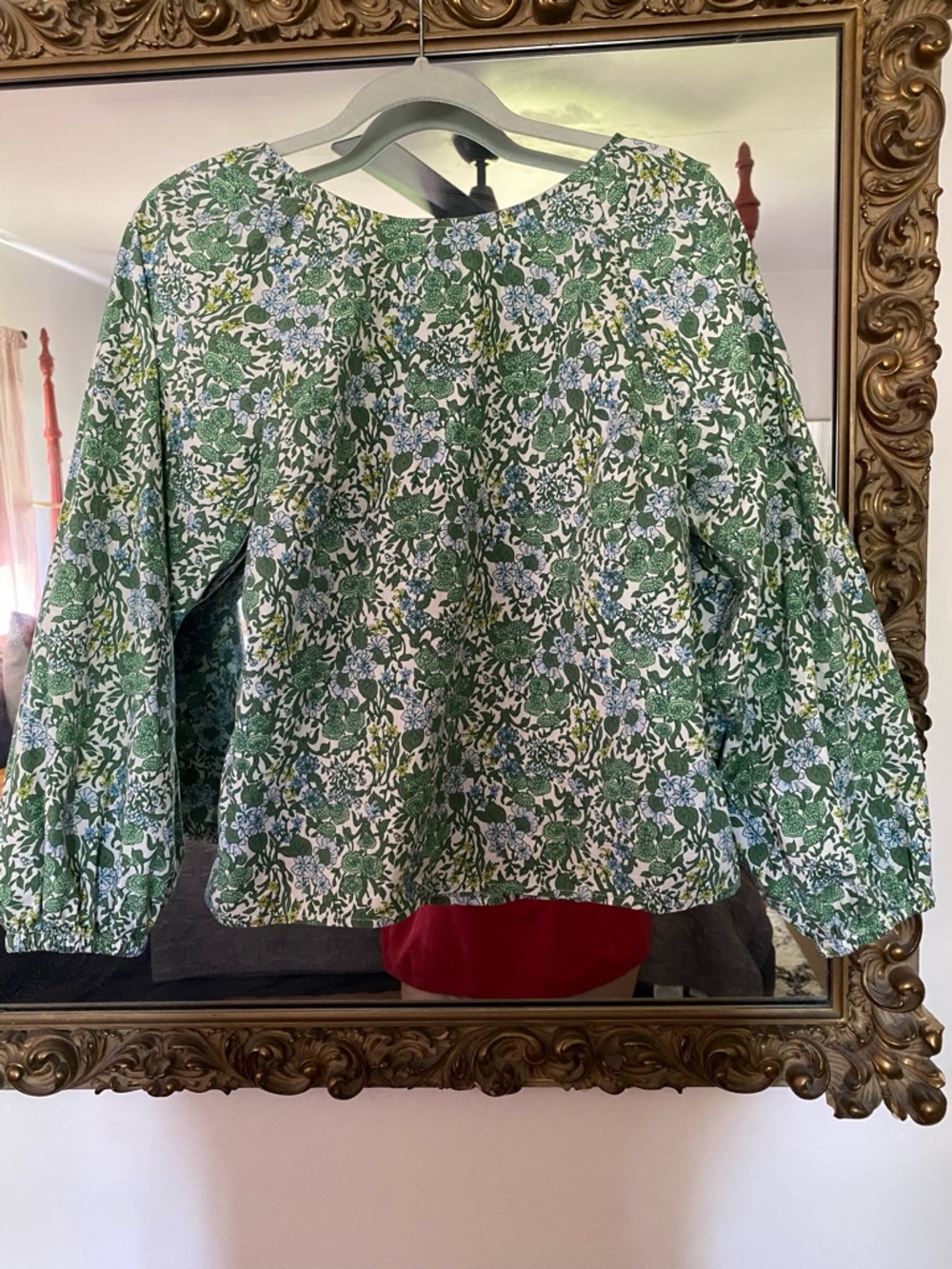 Beautiful JCrew Floral Cotton Blouse